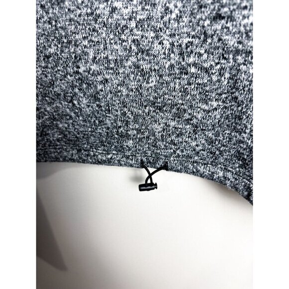 Victoria's Secret Pink Drawstring Hem Hooded Pullover Sweatshirt Cropped Gray L - Picture 3 of 7